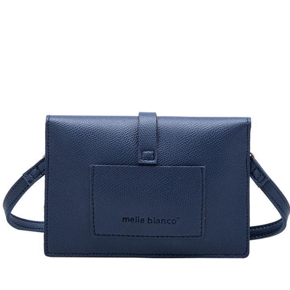 VEGAN CROSSBODY PURSE BAG -  SLATE - Picture 2 of 3